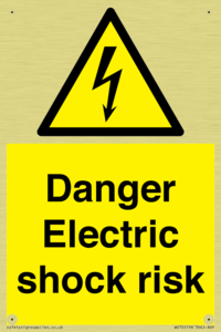 Danger Electric shock risk